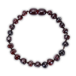 bracelet Pierre Ambre rouge 8 mm, cadeau homme et femme pour fêtes