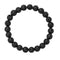 Bracelet Pierre de Lave Boules 8 mm - 19 cm, cadeau femme ou homme
