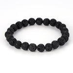 Bracelet Pierre de Lave Boules 6 à 14 mm - 19 cm - Vignette | Lithothérapie Naturelle