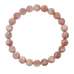 Bracelet Pierre de Soleil Boules 8 mm -19 cm, cadeau homme ou femme