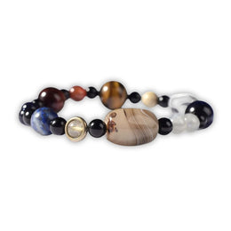 bracelet Pierres Système Solaire, cadeau homme ou femme pour fêtes