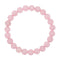 Bracelet Quartz Rose Boules 8 mm -19 cm, cadeau homme ou femme 