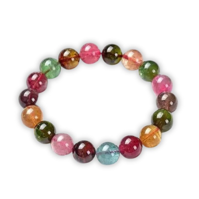 bracelet Tourmaline Boules 10 mm, cadeau lithothérapie homme ou femme