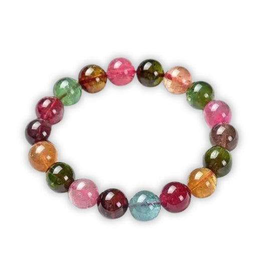 bracelet Tourmaline Boules 10 mm, cadeau lithothérapie homme ou femme