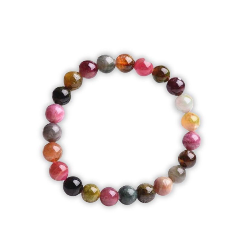 bracelet Tourmaline Boules 8 mm, cadeau lithothérapie homme ou femme