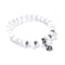 Bracelet "Yin Yang" Perles de Sélénite et alliage, cadeau homme femme et ados