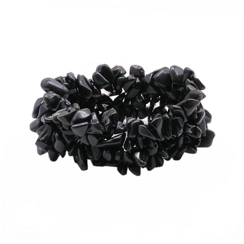 bracelet "Zen" Pierres Onyx, cadeau lithothérapie pour homme ou femme