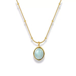 Collier Aigue-Marine "Clarté des Océans" - Vignette | Lithothérapie Naturelle