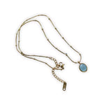 Collier Aigue-Marine "Clarté des Océans" - Vignette | Lithothérapie Naturelle