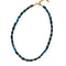 collier "Cylindre" Pierres Apatite, cadeau lithothérapie homme et femme 