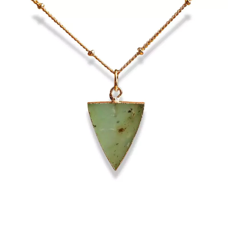 collier jade australien "coeur de terre", cadeau homme et femme 