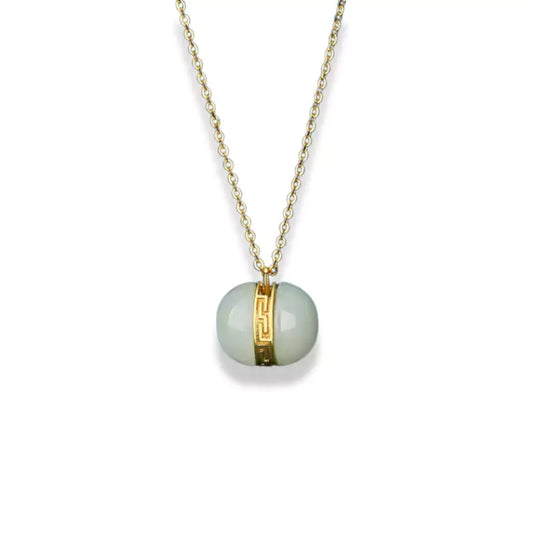 Collier Jade "Harmonie Impériale" or, cadeau femme