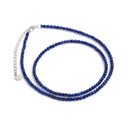 Collier perles lapis-lazuli "secret", cadeau femme 