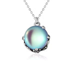 Collier Pierre de lune "reflet" en Argent - Vignette | Lithothérapie Naturelle