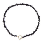 Collier Pierres Agate Noire "Élégance" - Vignette | Lithothérapie Naturelle