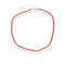 collier pierres agate rouge "sonia"3 mm, cadeau lithothérapie femme homme