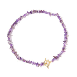 collier Pierres améthyste "Élégance", cadeau de lithothérapie