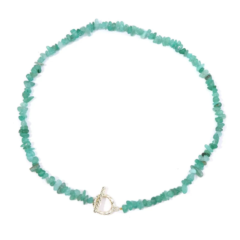 collier Pierres aventurine "Élégance", cadeau de lithothérapie