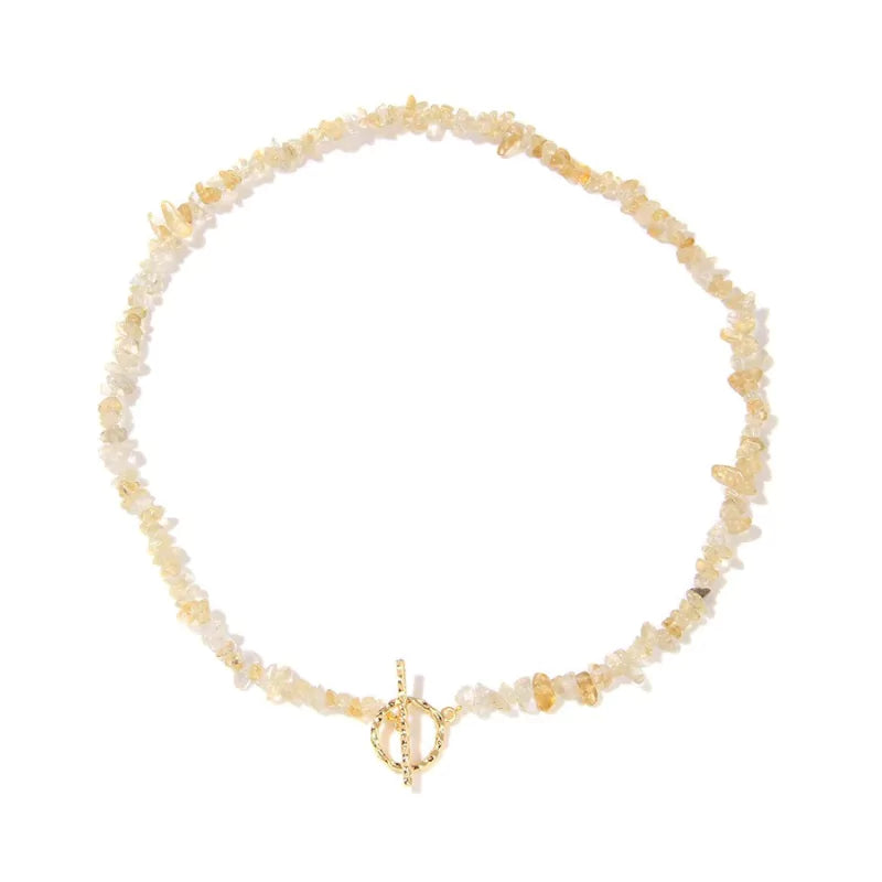collier Pierres Citrine "Élégance", cadeau de lithothérapie