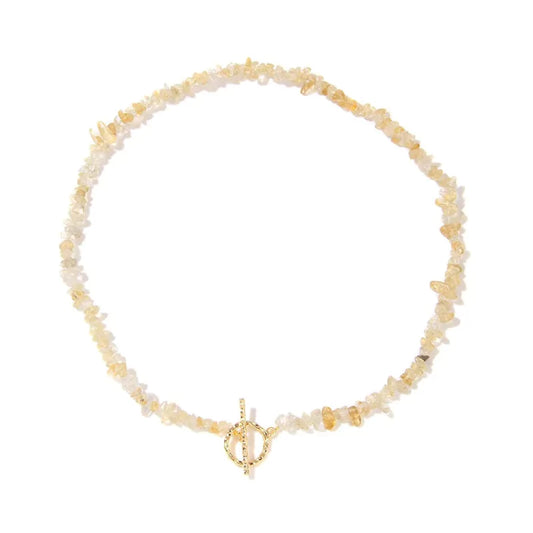 collier Pierres Citrine "Élégance", cadeau de lithothérapie