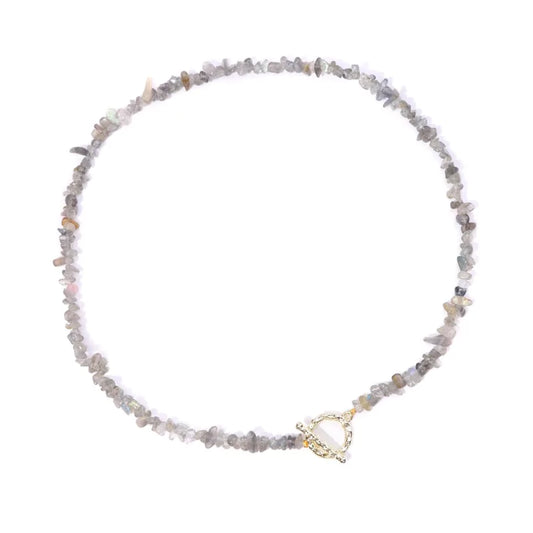 collier Pierres labradorite "Élégance", cadeau de lithothérapie