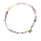 collier Pierres quartz multicolore et papillon "butterfly", cadeau de lithothérapie pour femme 