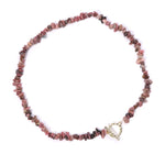 Collier Pierres Rhodonite "Élégance" - Vignette | Lithothérapie Naturelle