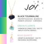 Collier Pierres Tourmaline "Trio" - Vignette | Lithothérapie Naturelle