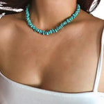 Collier "Eclats" Turquoise Bleue - Vignette | Lithothérapie Naturelle