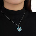 Pendentif Larimar "Fleur d’Onde" - Vignette | Lithothérapie Naturelle