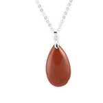 Pendentif Pierre Jaspe Rouge "Goutte d'eau" - Vignette | Lithothérapie Naturelle