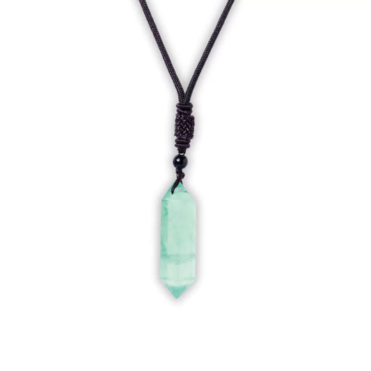 pendentif prisme de jade vert, cadeaude lithothérapie