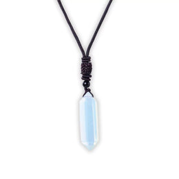 pendentif prisme d'opale bleue, cadeaude lithothérapie