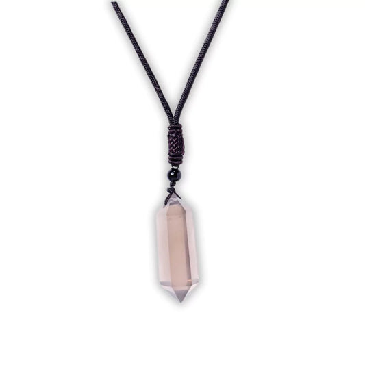 pendentif prisme de quartz fumé, cadeaude lithothérapie