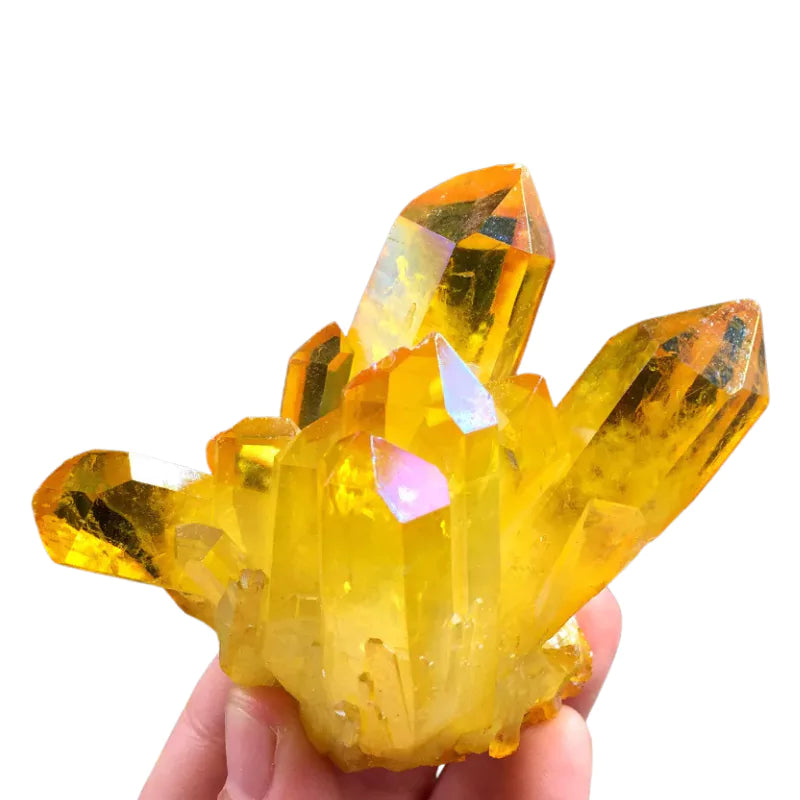 pierre Cristal de Citrine, cadeau lithothérapie homme ou femme 