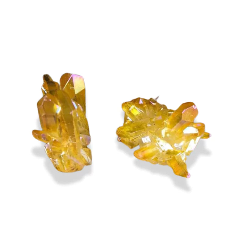 pierres Cristal de Citrine, cadeaux lithothérapie homme ou femme 