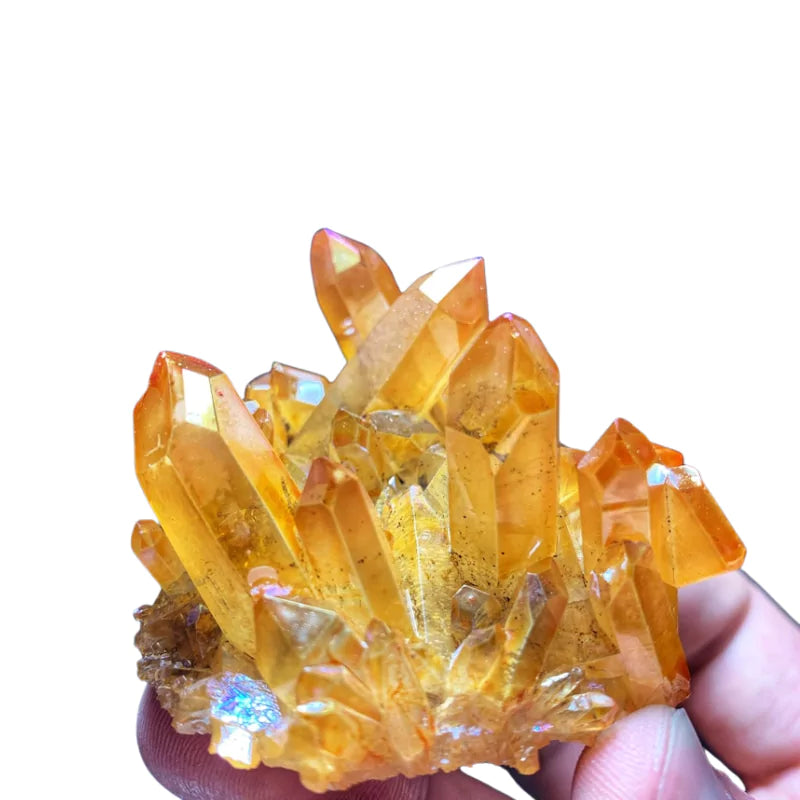 pierre Cristal de Citrine jaune, cadeau lithothérapie homme ou femme 
