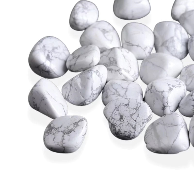 Pierres howlite, cadeau 3 à 5 cm lithothérapie femme homme
