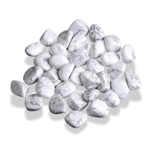 Pierres howlite, cadeau lithothérapie femme homme