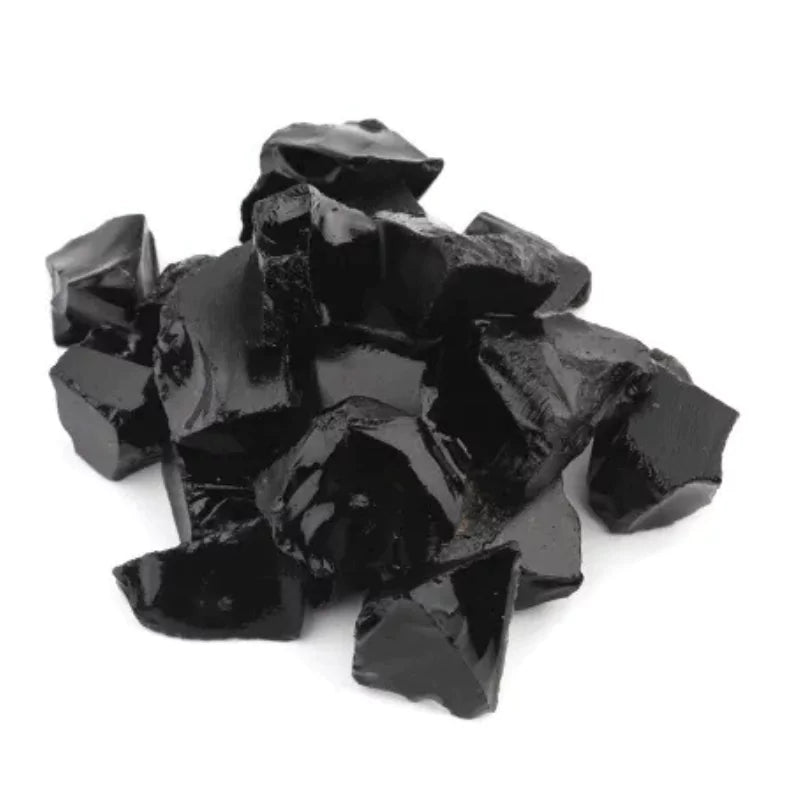 Pierres d'obsidienne noire brute, cadeau de lithothérapie pour homme ou femme