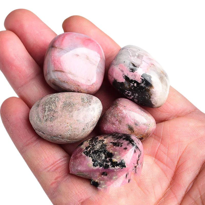 Pierres de rhodonite brute de 100 grammes, cadeau de lithothérapie pour homme ou femme
