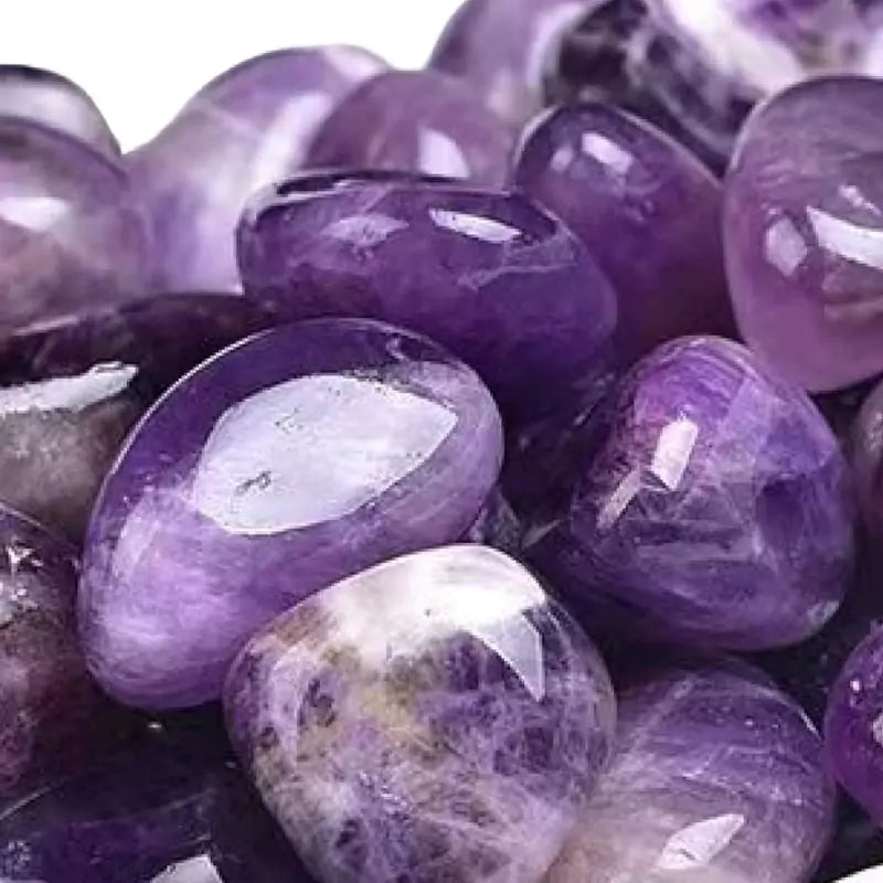 Pierres roulées améthyste violette, cadeau lithothérapie homme et femme